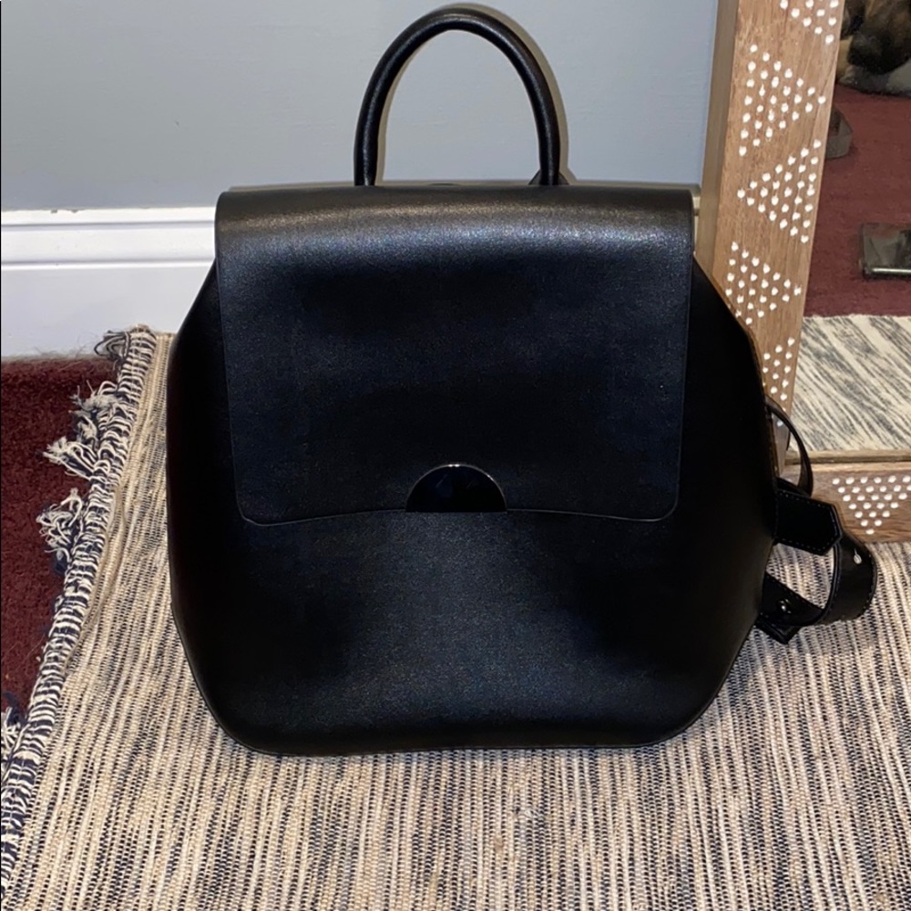 Medium black backpack bag